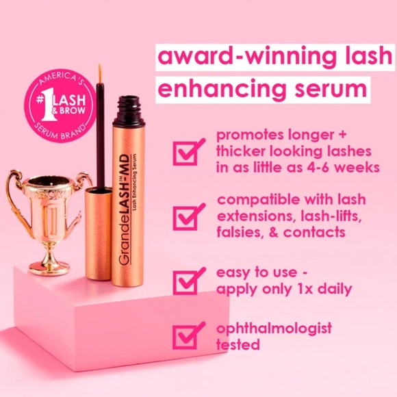 🆕Large 2mL Grande Cosmetics GrandeLASH - MD Lash Enhancing Serum • 3 mo supply - Picture 4 of 12
